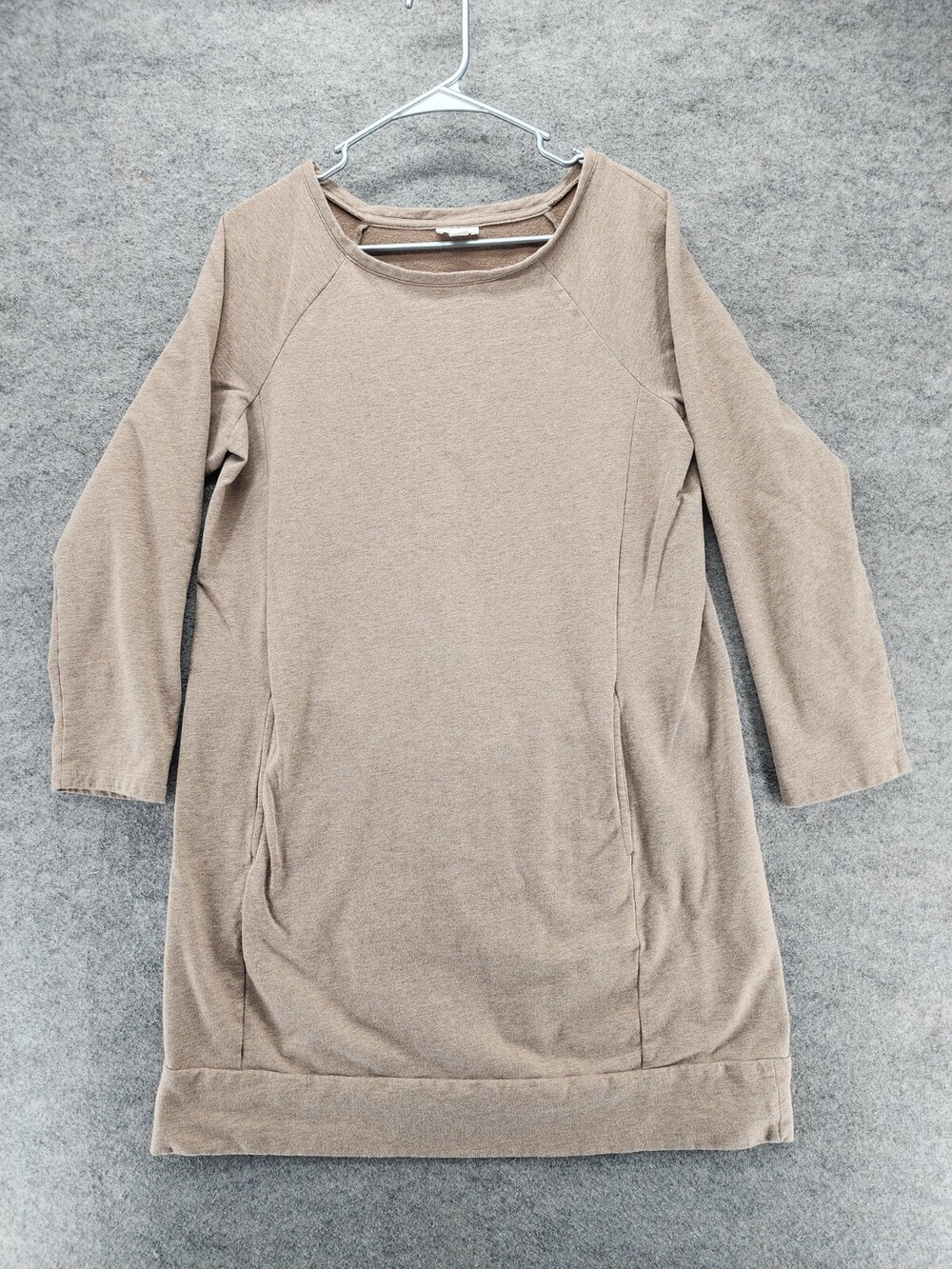 J Jill Dress Womens Medium Brown Beige Pockets Pure Jill